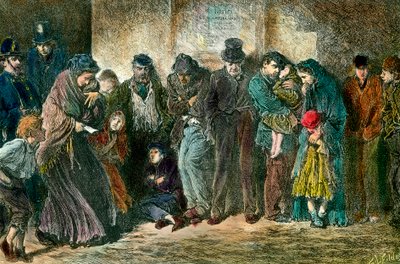 Pauvreté à Londres à la porte d