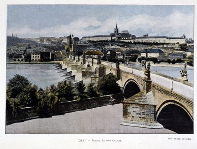 Prague, Pont Charles, fin du 19ème siècle - Unknown artist
