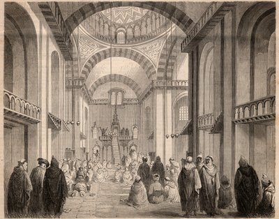 Prières du Ramadan (Carême musulman) dans la Grande Mosquée d