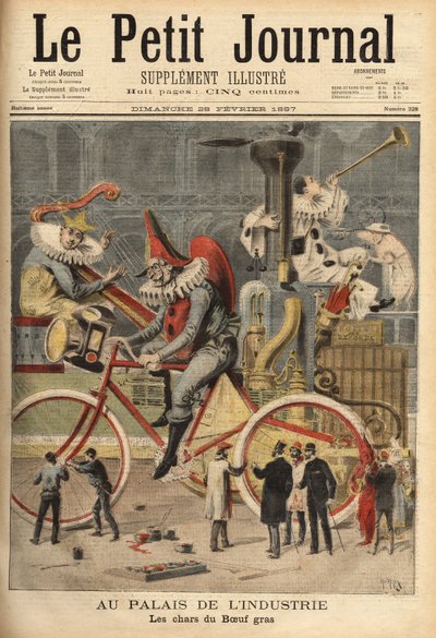 Présentation et assemblage des chars de carnaval au Palais de l