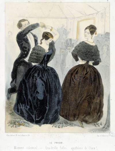 Promenade populaire de Paris : Le Prado, vers 1860 : « Quadrille, polka, apothéose de Clara » - Unknown artist