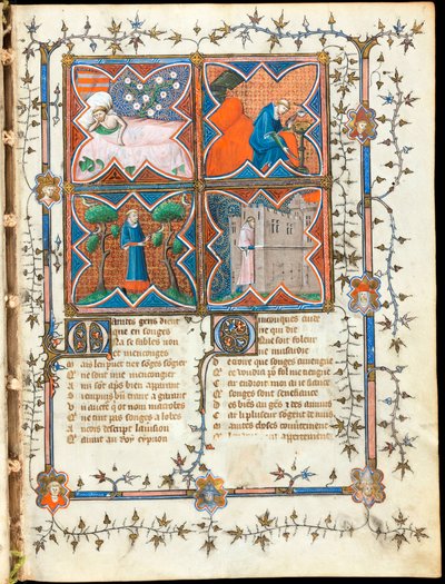 Quatre hommes occupés à différentes activités - Unknown artist