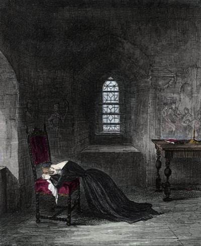 La reine Jeanne Grey est prisonnière dans la Tour de Londres. Lady Jane Grey (1537-1554), nièce du roi Henri VIII, fut reine d