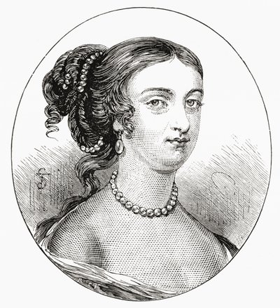 Rachel Wriothesley, Lady Russell, vers 1636 - 1723. Noble anglaise, héritière et auteure. De Notre Propre Pays publié en 1898 - Unknown artist