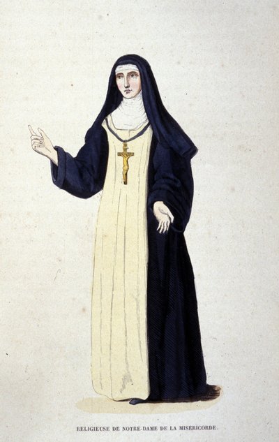 Religieuse de Notre-Dame de Miséricorde (gravure d