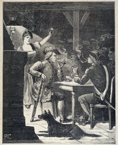 Repère mal famé dans Cartouche Roi des Bandits, Roman populaire de la fin du 19e par Jules de Grandpré - Unknown artist