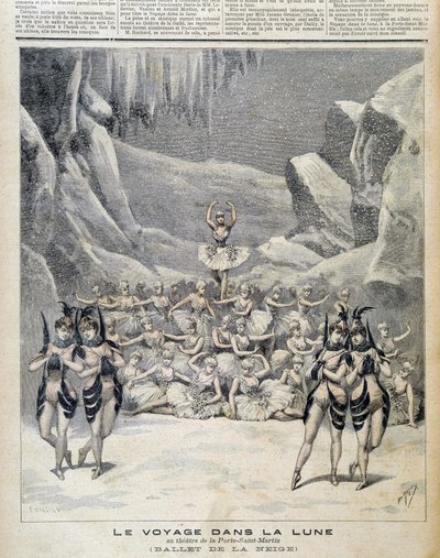 Représentation au Théâtre de la Porte Saint Martin du « Voyage dans la Lune » - dans « Le Petit Journal » du 09/04/1892 - Unknown artist