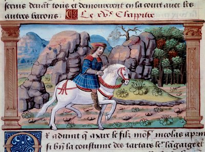Représentation de Marco Polo à cheval - Unknown artist