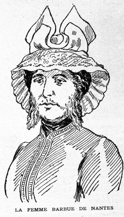 Représentation de la femme à barbe de Nantes - Unknown artist