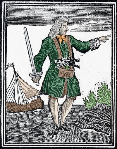 Représentation du pirate Charles Vane - Unknown artist
