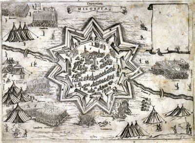 Représentation du siège de Nicosie sur l