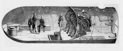 Représentation du sous-marin par Antoine Prosper Payerne (1806-1886) - Unknown artist