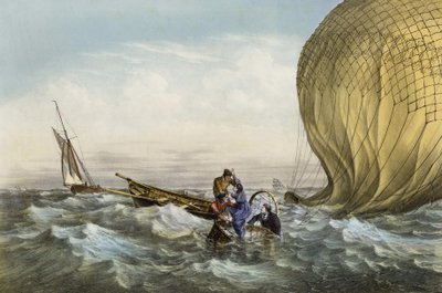 Sauvetage du bal des Habs, monté par M. et Mme Durouf. Naufragé sur la côte d