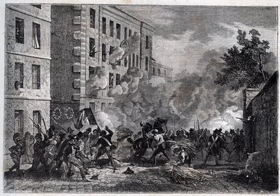 Révolution 1830 - Mort du polytechnicien Louis Vaneau - Unknown artist