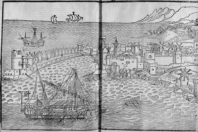 Rhodes - dans "Les Saintes Pérégrinations" par Bernard de Breydenbach - Unknown artist