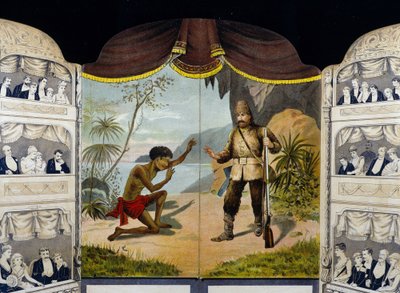 Robinson Crusoé rencontre Vendredi - Unknown artist