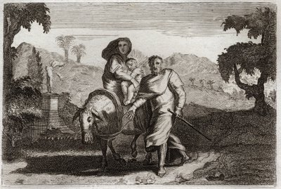 Bible de Royaumont, Nouveau Testament : Fuite en Égypte. - Unknown artist