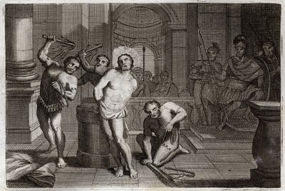 Bible de Royaumont, Nouveau Testament : Flagellation de Jésus-Christ. Illustration de 1811 - Unknown artist