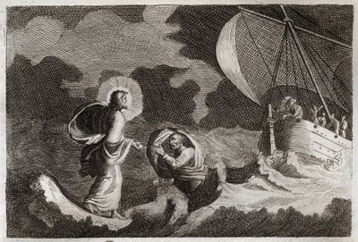 Bible de Royaumont, Nouveau Testament : Saint Pierre marche sur l