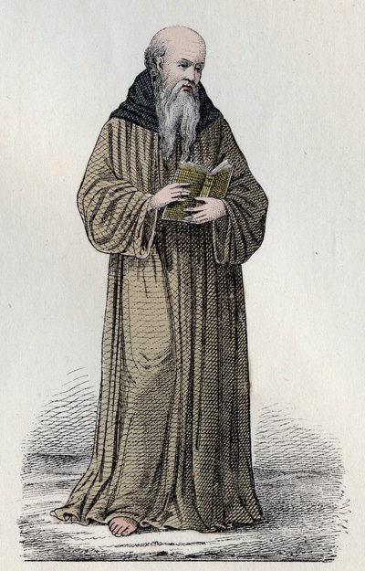 SAINT BONAVENTURE (1221-1274) cardinal franciscain italien, théologien et philosophe - Portrait de Saint Bonaventure (Giovanni da Fidanza ou Bonaventura de Bagnorea, vers 1220-1274), théologien, docteur de l