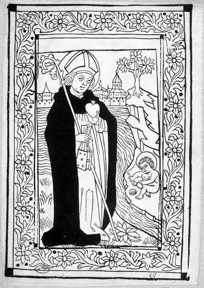 Saint Augustin - gravure - Unknown artist
