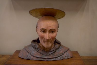 Saint Bernardin de Sienne (terre cuite) - Unknown artist