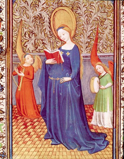 Sainte Cécile entourée de deux anges musiciens - Unknown artist