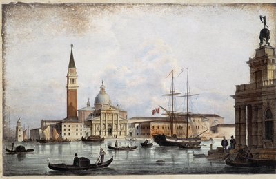 Saint Georges - dans "Album des principales vues de Venise", illustration de Marco Moro, éd. Gio Brizeghel, v.1840 - Unknown artist