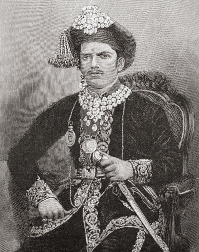 Sayajirao Gaekwad III, 17 ans, Maharaja de l