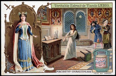Scène de « Macbeth » de Shakespeare - chromo., fin XIXe siècle - Unknown artist