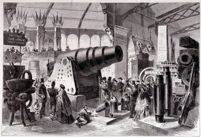 Section de métallurgie prussienne (canon) dans la Galerie des Machines - Unknown artist