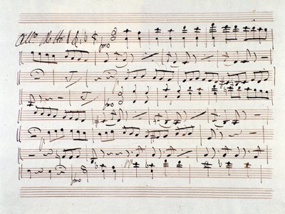 Partition pour Ali Baba, opéra de Luigi Cherubini - Unknown artist