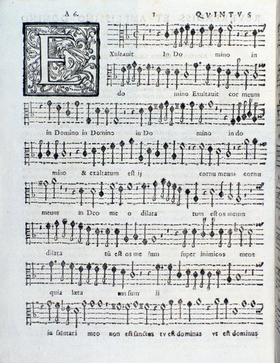Page de partition du deuxième livre de Sacrae symphoniae par Giovanni Gabrieli - Unknown artist