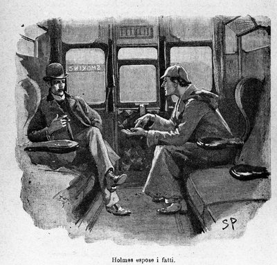 Sherlock Holmes explique les faits - Unknown artist