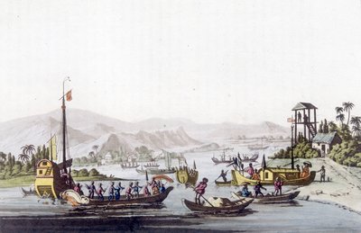 Navires de Cochinchine. Bibliothèque des arts décoratifs de Paris dans « Le costume ancien et moderne » - Unknown artist