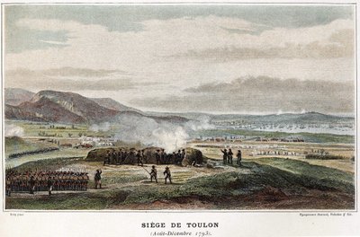 Siège de Toulon août-décembre 1793 - dans « Les batailles navales de Napoléon » - Unknown artist