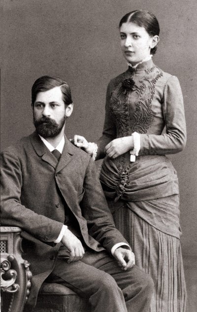 Sigmund Freud et sa femme Martha Bernays en juin 1885 - Unknown artist