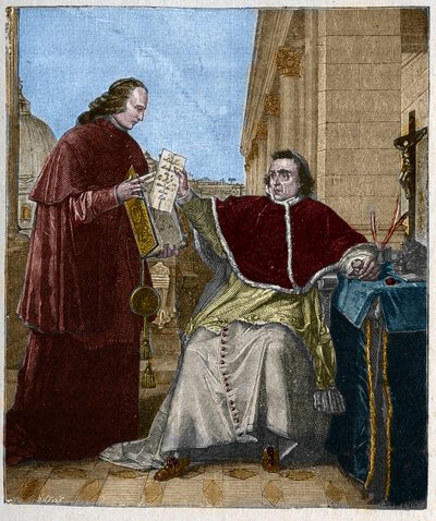 Signature du Concordat entre la France et le Saint-Siège, par le Pape Pie VII, le 15 août - Unknown artist