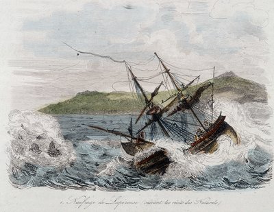 Naufrage du navire de Jean-François Galaup, Comte de La Pérouse - Unknown artist