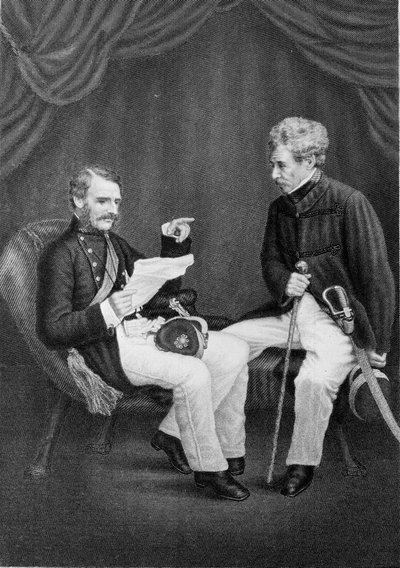 Sir Colin Campbell et le Major Général Mansfield - Unknown artist
