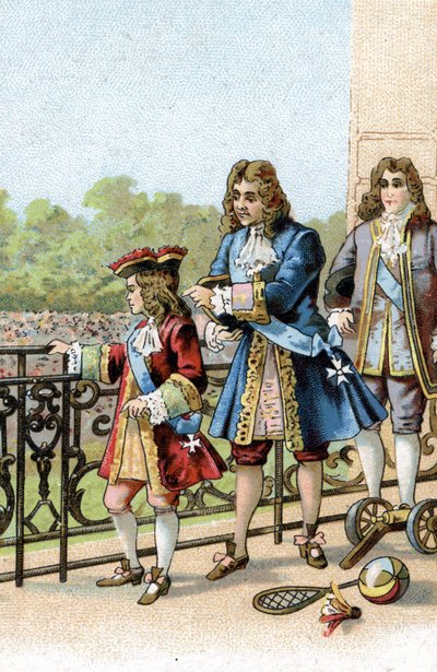 Sire, tout ce peuple est à vous. dit le maréchal de Villeroy à Louis XV enfant - Unknown artist