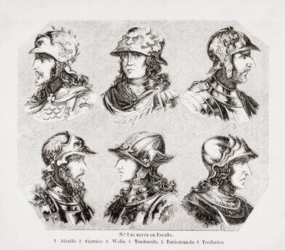 Six rois wisigoths d