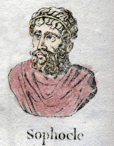 Sophocle (c. 496-406 av. J.-C.), poète tragique grec. - Unknown artist
