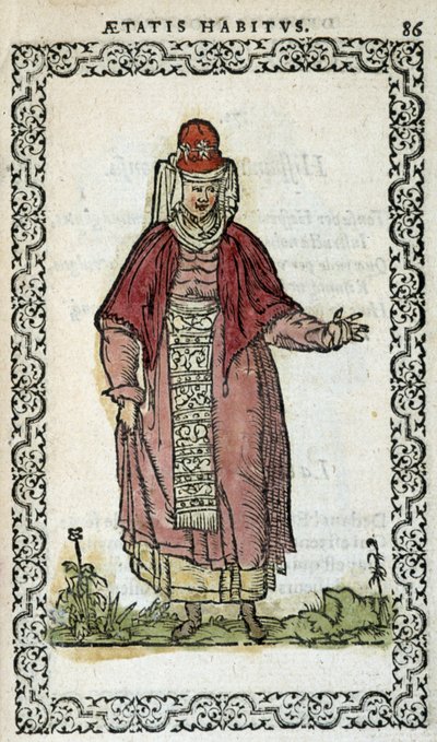 Femme espagnole - dans « Habits et effigies » par Jean Sulperius - Unknown artist