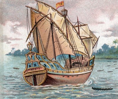 Caravelle espagnole fin du 15ème siècle - Unknown artist