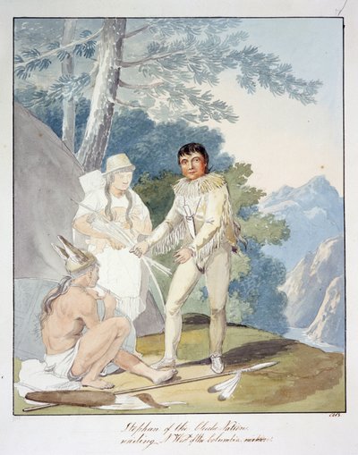 Stephan de la Nation Chiche, résidant au nord-ouest de la rivière Columbia, c.1843-50 - Unknown artist
