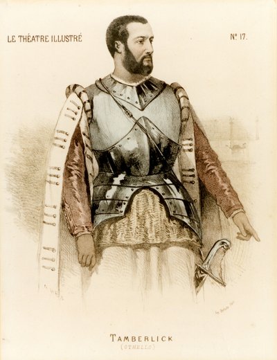 Tamberlick en Otello par Rossini Enrico Tamberlik (impression) - Unknown artist