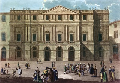 Teatro alla Scala à Milan en Italie au XIXe siècle - Théâtre la Scala à Milan - Unknown artist