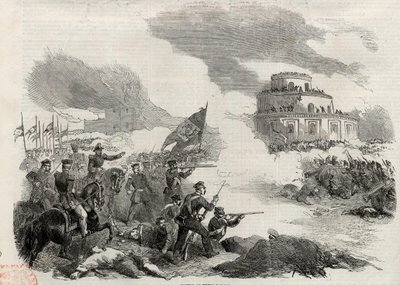 La bataille de Monte Caseros en avril 1852 - Unknown artist