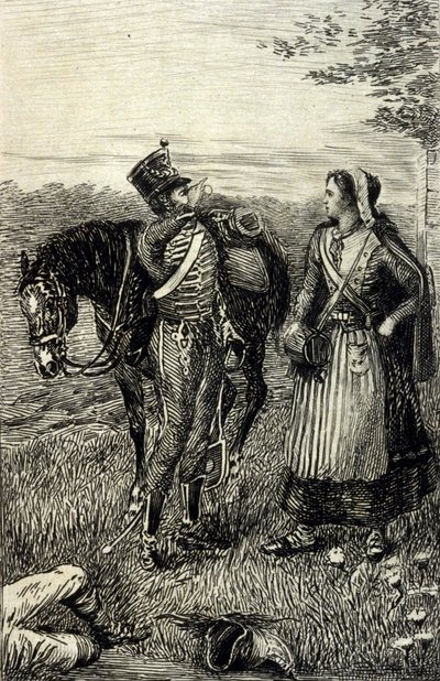 La Chartreuse de Parme de Stendhal. Gravure du XIXe siècle. - Unknown artist